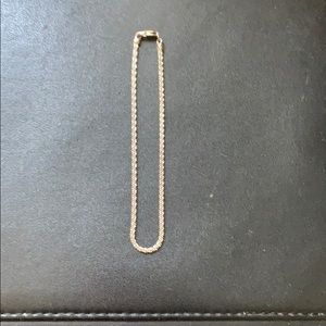 Sterling silver anklet